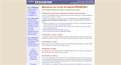 Desktop Screenshot of logiciel-epicentre.com